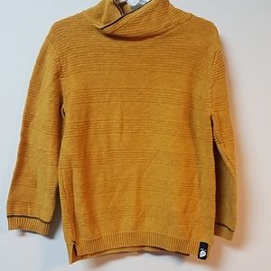 Zara Knitwear Sweater - mustard knit cowl neck size 5 unisex